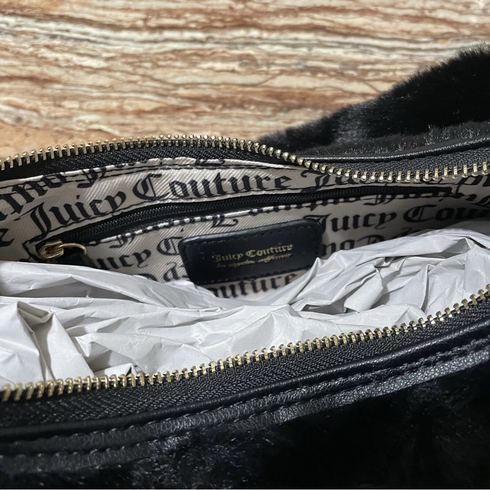 Juicy Couture Black Faux Fur Mini Bag - Picture 7 of 7